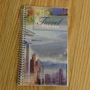 Vintage  Travel Planner Spiral Bound Paperback by Current 7" x 4"